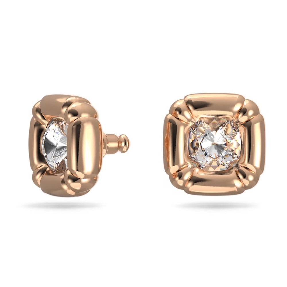 Swarovski Dulcis stud earrings
Cushion cut, Rose gold tone